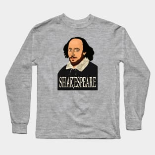 William Shakespeare The Bard Long Sleeve T-Shirt